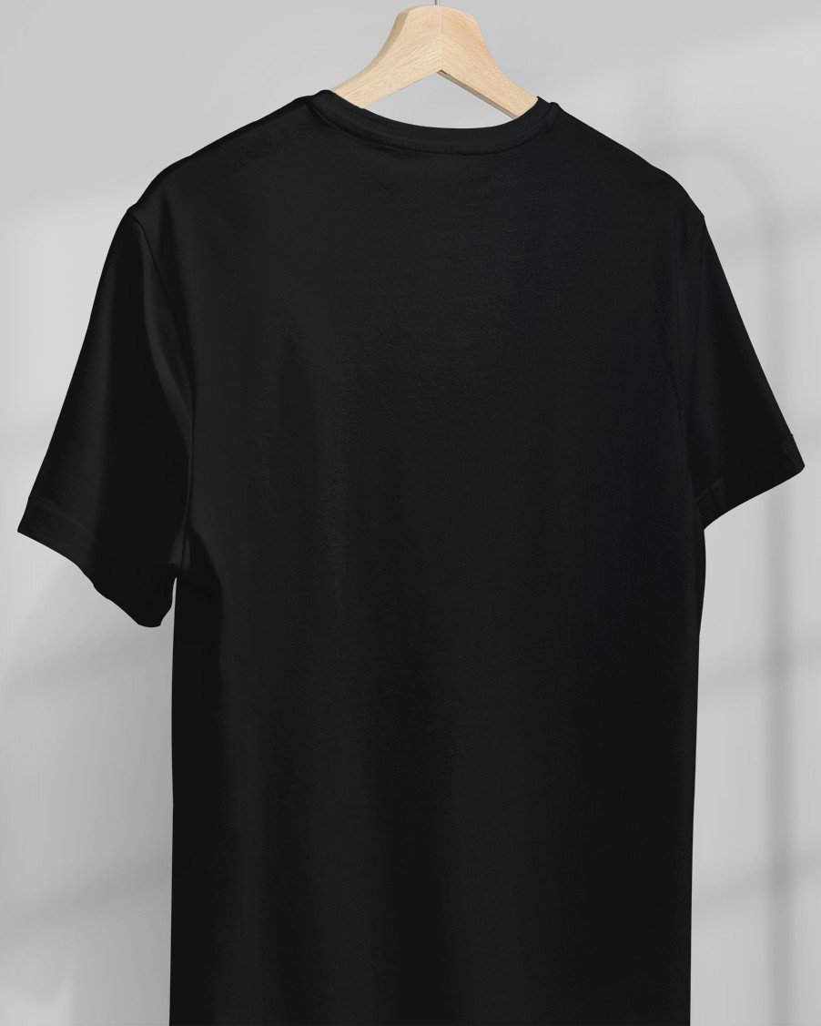 Women’s Boyfriend Fit Cotton Blend T-Shirt – Black - Image 2