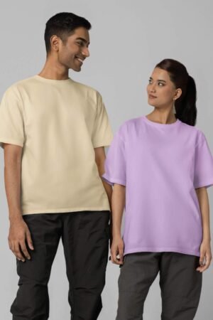 Unisex Oversized Premium Drop-Shoulder Terry Cotton T-Shirt