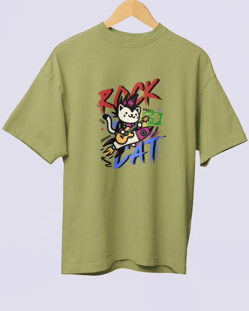 Women’s Rock Cat OS Heavy Gauge Tee